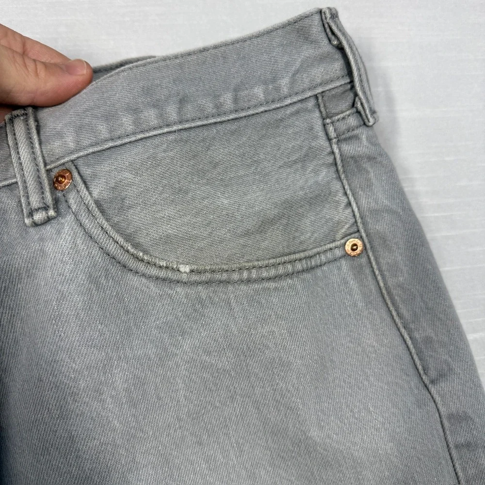 Levis 501xx Jeans Mens 44x32 (Fits 41X29)‎ Straight Gray Selvedge Stained